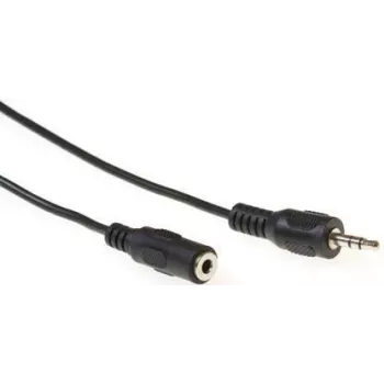ACT AK2031 Audio kabelis 5 m 3,5 mm vīrišķais uz vīrišķo, melns