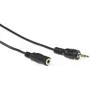ACT AK2031 Audio kabelis 5 m 3,5 mm vīrišķais uz vīrišķo, melns