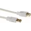 ACT SB2198 USB 2.0 pagarinājuma kabelis USB-A tēviņš uz USB-A mātīte, 1,8 m, ziloņkaula