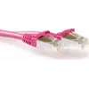 ACT Rozā 0,5m LSZH S/FTP CAT6A Snagless RJ45 tīkla kabelis (FB8800)