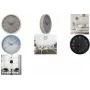 NEXTIME NXT ECO sienas pulkstenis 300 mm bēšs ciparnīca pelēks korpuss balti cipari kvarca 7373BE