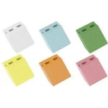 KANGARO numurēts papīra bloks 1-1000, 105 x 42 mm, dzeltens, 70 g/m², 1000 etiķetes K-701113