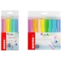 Kores Kolores Pastel trīsstūrveida krāsainie zīmuļi, 12 dažādas pasteļkrāsas, 3 mm serde, augsta pigmentācija, kartona futrālis BB93311