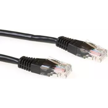 ACT 5m LSZH U/UTP CAT6 tīkla kabelis ar RJ45 savienotājiem - melns (IB9905)