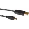 ACT SB2413 USB 2.0 kabelis 3 m USB-A vīrišķais uz Mini-USB B vīrišķais melns