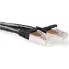 ACT 15m CAT6a S/FTP tīkla kabelis ar aizsargātu fiksatoru, melns FB6915