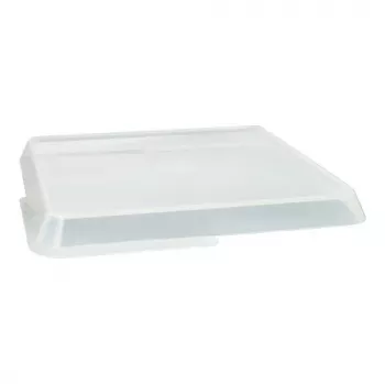 PAPSTAR Circulware kvadrātveida trauka vāks, caurspīdīgs, polipropilēns ar 30% minerālu pildvielām, 1 gabals (97024)