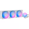 Ocypus Delta L36 ARGB V2 balts AIO šķidruma CPU dzesētājs, 360mm radiators, 3x120mm ARGB ventilatori, Intel un AMD