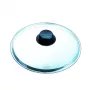 PYREX Classic stikla vāks 26 cm, borosilikāta stikls, melns rokturis, drošs cepeškrāsnī un trauku mazgājamajā mašīnā