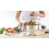 PYREX Classic stikla vāks 26 cm, borosilikāta stikls, melns rokturis, drošs cepeškrāsnī un trauku mazgājamajā mašīnā