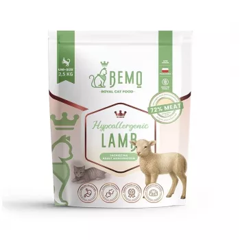 BEMO Cat hipoalerģiska jēra gaļas sausā barība kaķiem 2,5 kg