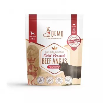 BEMO auksti spiestā Angus liellopu gaļas monoproteīna sausā suņu barība 3kg