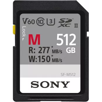 Sony M-Series SDXC 512GB UHS-II atmiņas karte, C10, U3, V60 (SFM512.SYM)