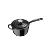 LE CREUSET čuguna kastrolis 16cm 1.5L melns