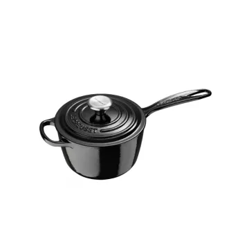 LE CREUSET čuguna kastrolis 16cm 1.5L melns