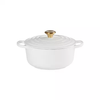 LE CREUSET čuguna katls apaļš 24cm 4.2L balts