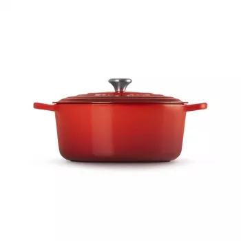 Le Creuset apaļš čuguna kastrolis 34cm 12L sarkans