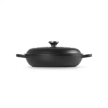 LE CREUSET čuguna seklais katls 30cm 3.5L matēti melns