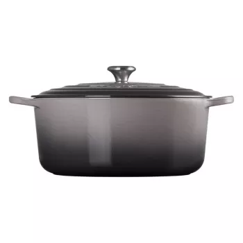 LE CREUSET čuguna apaļais holandiešu katls 34cm 12L pelēks