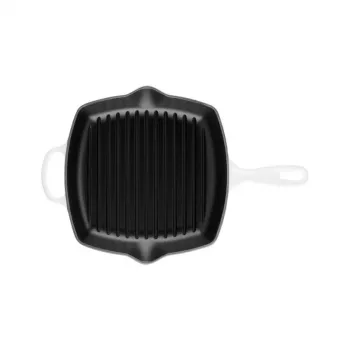 Le Creuset čuguna kvadrātveida grila panna 26x26cm balta