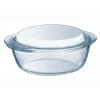 Pyrex Essentials 3L apaļš stikla trauks ar vāku, borosilikāta stikls, Ø22cm