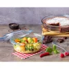 Pyrex Essentials 3L apaļš stikla trauks ar vāku, borosilikāta stikls, Ø22cm