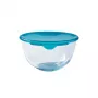 PYREX stikla maisīšanas bļoda ar vāku 2,3L Ø21cm