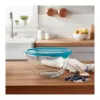 PYREX stikla maisīšanas bļoda ar vāku 2,3L Ø21cm