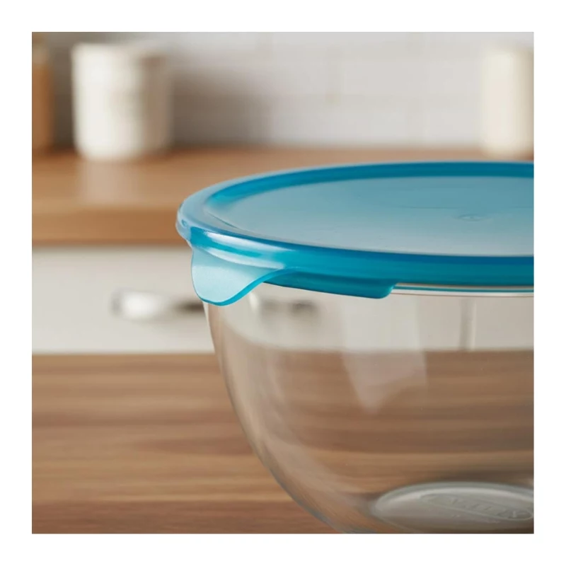 PYREX stikla maisīšanas bļoda ar vāku 2,3L Ø21cm