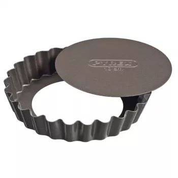 PYREX kūku formu komplekts 4 gab. ar noņemamu pamatni Ø10cm