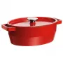 Pyrex čuguna ovāla kastrolis 5,8L sarkans 33x25cm