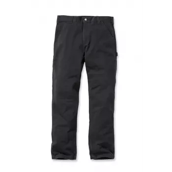 Carhartt Washed Twill Dungaree darba bikses melnas Relaxed Fit