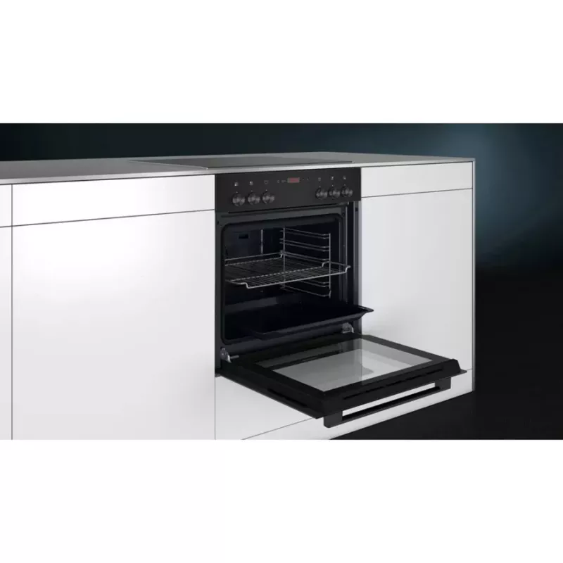Siemens EQ110KAVB iebūvējams cepeškrāsns un plīts komplekts, 71 L, keramiskā plīts, nerūsējošais tērauds