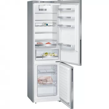 Siemens KG39EALCA iQ500 brīvstāvošs ledusskapis-ar saldētavu 201 cm augstums energoefektivitātes klase C sudraba