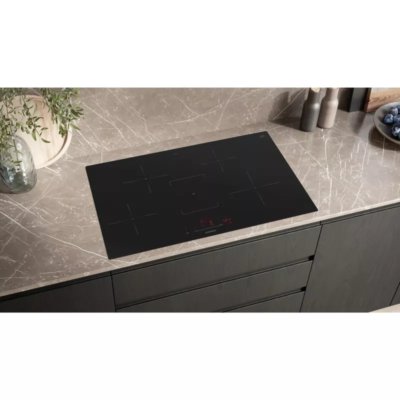 Siemens EH801HFB1E iQ300 indukcijas plīts virsma 80 cm melna, iegremdēta (integrēta)
