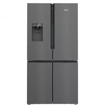 Siemens KF96DPXEA iQ700 French Door Side-by-Side ledusskapis ar saldētavu, ūdens un ledus dozatoru, 183 cm, energoefektivitātes klase E, nerūsējošais tērauds