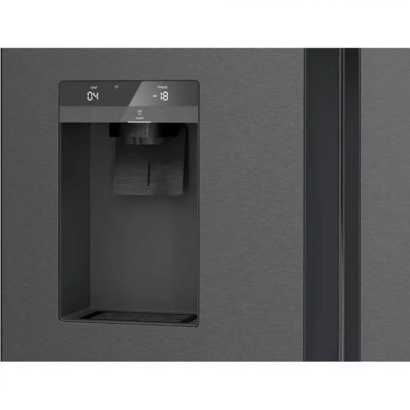 Siemens KF96DPXEA iQ700 French Door Side-by-Side ledusskapis ar saldētavu, ūdens un ledus dozatoru, 183 cm, energoefektivitātes klase E, nerūsējošais tērauds
