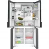 Siemens KF96DPXEA iQ700 French Door Side-by-Side ledusskapis ar saldētavu, ūdens un ledus dozatoru, 183 cm, energoefektivitātes klase E, nerūsējošais tērauds