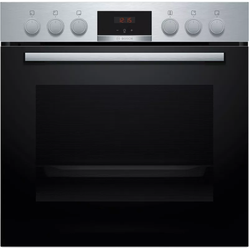 Bosch HND415LS62 iebūvējama cepeškrāsns un keramikas plīts komplekts, 71L, 7 funkcijas, nerūsējošais tērauds