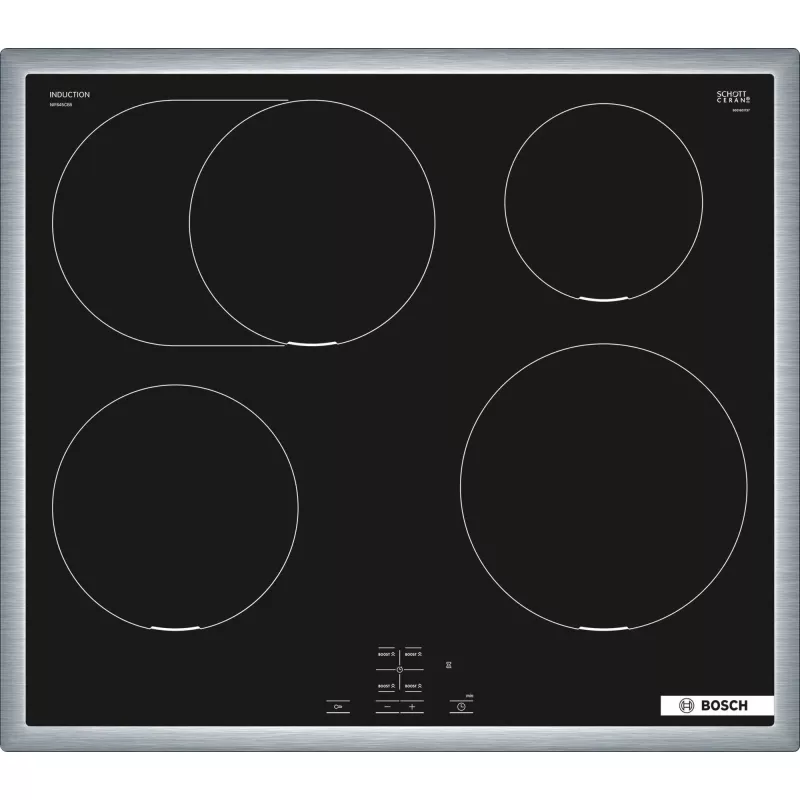 Bosch HND415LS62 iebūvējama cepeškrāsns un keramikas plīts komplekts, 71L, 7 funkcijas, nerūsējošais tērauds