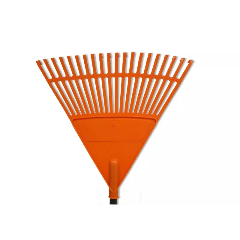 HORTUS lapu grābeklis ar alumīnija rokturi, oranža 45 cm galva, 20 zari