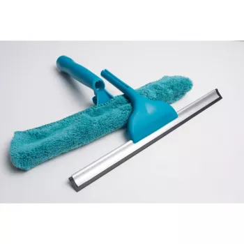 YORK logu tīrītājs ar gumijas asmeni 32 cm zils/pelēks