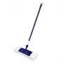 YORK Smart plakanā mopa birste 45x15 cm ar teleskopisku rokturi 74-130 cm, mikrošķiedra, pelēka/zila