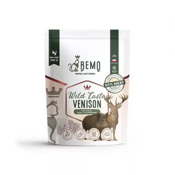 BEMO Cat Wild Taste brieža gaļa - sausā kaķu barība - 500g