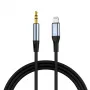 VIPFAN L05 Lightning uz 3,5 mm AUX audio kabelis, 1 m, pelēks