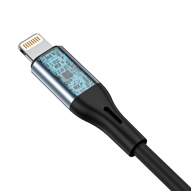 VIPFAN L05 Lightning uz 3,5 mm AUX audio kabelis, 1 m, pelēks