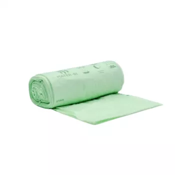 BioBag kompostējami pārtikas atkritumu maisiņi 30L, 25 gab. rullī, 50x60 cm, 12 mikroni, zaļi