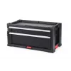 KETER DIY instrumentu kaste ar 2 atvilktnēm, 56,2 x 28,9 x 26,2 cm, melna/sarkana