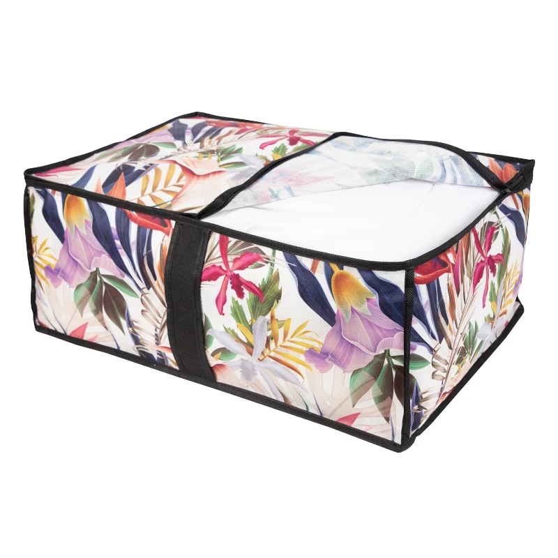 ORDINETT Segu uzglabāšanas soma 40x60x25 cm Floral Beauty
