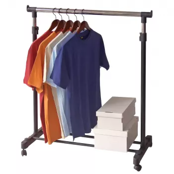 ORDINETT Deluxe drēbju pakaramais balts 88x43x98-175cm